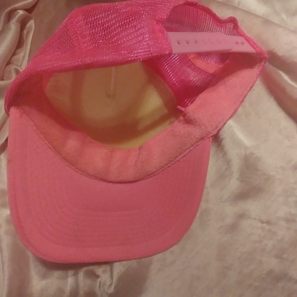 This is a mesh hot pink trucker hat - Picture 4 of 4